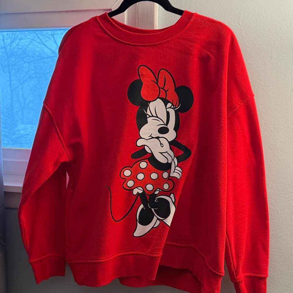 Disney Red Minnie Mouse Sweatshirt